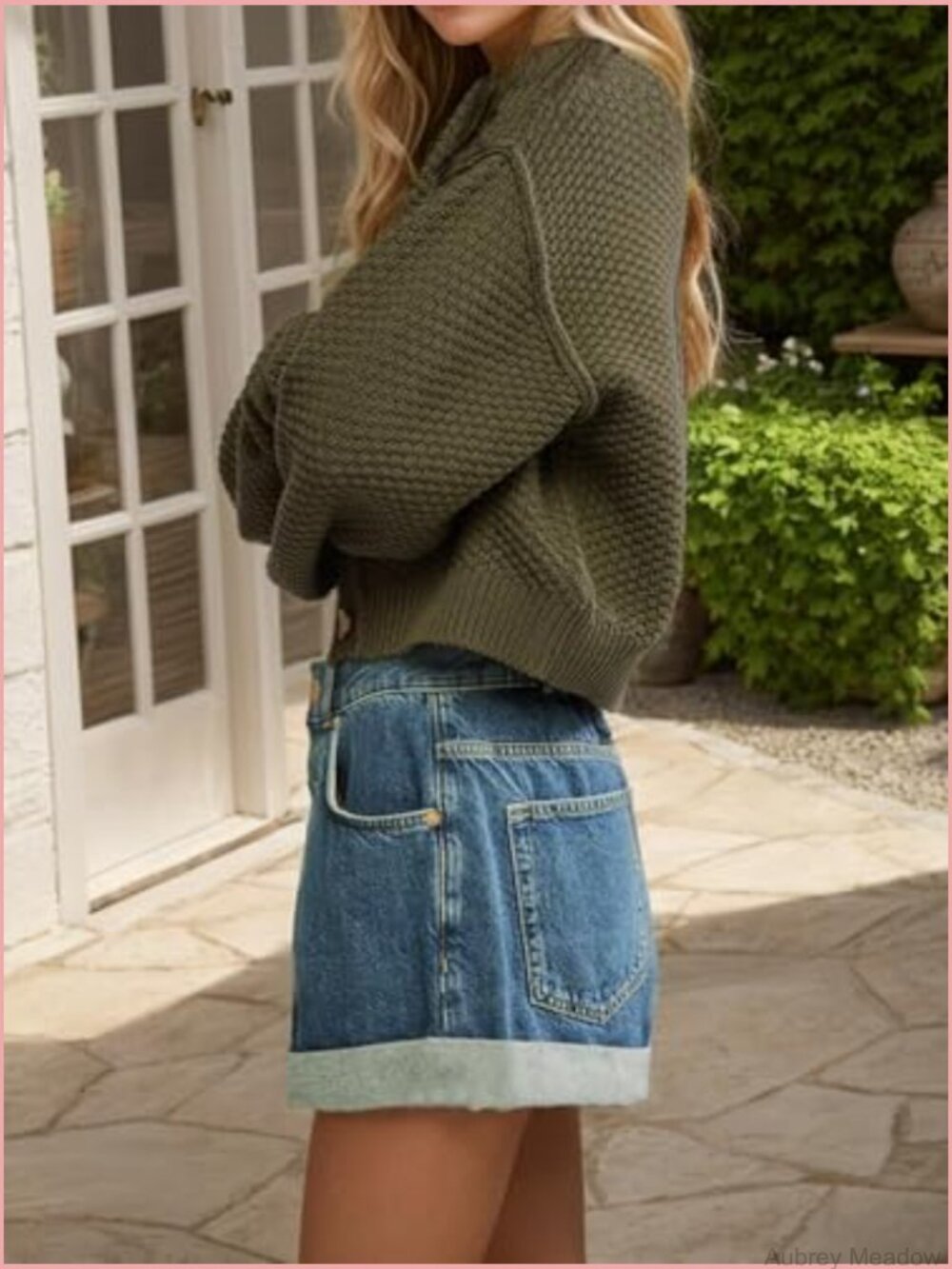 Open Front Cardigan Sweater Long Sleeve Button Down Knit Jacket Cropped Coat - Picture 3 of 6